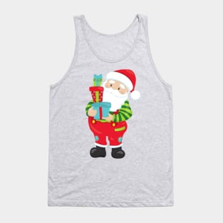 Santa Claus, Christmas, Xmas, Gifts, Presents Tank Top